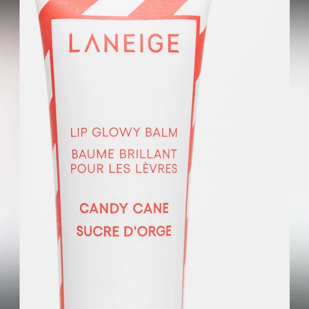 LANEIGE Lip Glowy Balm Candy Cane Peppermint Holiday Limited Edition Full Size